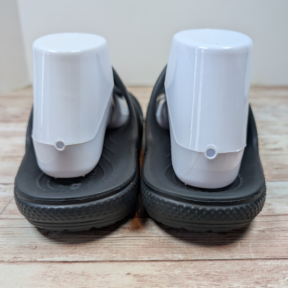 CROCS Iconic Comfort Slide On Slip On Sandal Shoes Black Men's Size 7 - Picture 5 of 13